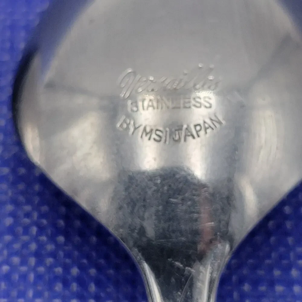 Versailles by MSI Stainless Japan 7 1/4” Tablespoon w/ flowers Set 2 Vtg